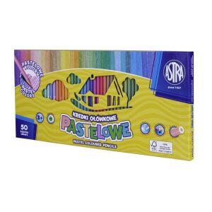 Astra Kredki pastelowe okrągłe 50 kolorów Astra 129961158 - Astra