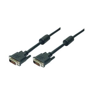 Logilink DVI kábel, DVI-D/M - DVI-D/M, 1080p, 2x ferrit, 3 m 129967733 - DVI kábel