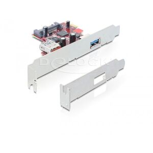 Delock PCI Express Card &gt; 1 x külső 1 x belső USB 3.0 129968378 - USB bővítő