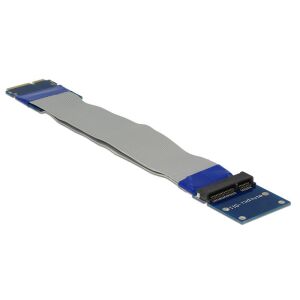 Delock Bővítő Mini PCI Express / mSATA csatlakozódugó &gt; aljzatemelő kártya rugalmas kábellel (13 cm) 129969818 - Mini PCI Express átalakító