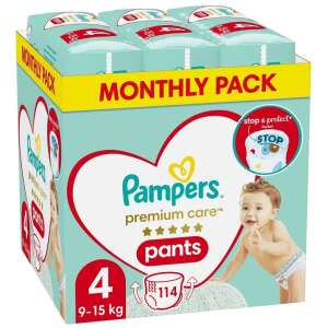 Pampers Premium Care Pants havi Pelenkacsomag 9-15kg Maxi 4 (114db) 44286089 "-14kg;-18kg"  Pelenka