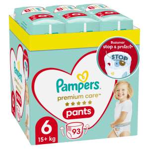 Pampers Premium Care Pants havi Pelenkacsomag 15kg+ Junior 6 (93db) 44329645 Pelenka - 6  - Junior