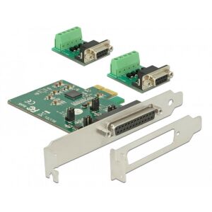 Delock PCI Express Card &gt; 2 x Serial RS-422/485 ESD védett opcionális túlfeszültség-védelem 129974057 - Mini PCI Express átalakító