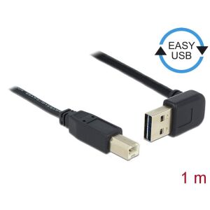 Delock EASY-USB 2.0 A-B kábel - Szögletes USB csatlakozó - Adatkábel