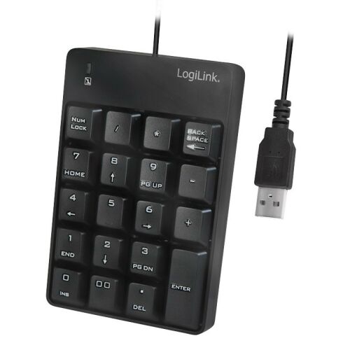 Logilink Billentyűzet USB csatlakozással, 19 gomb (ID0184) 129976397