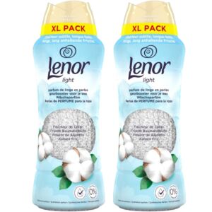 Lenor Cotton Fresh Parfumované perly na pranie 2x495g, dlhotrvajúca sviežosť - Lenor