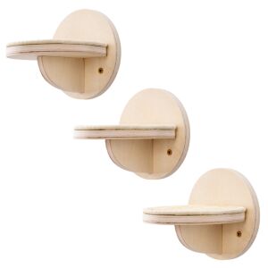 Navaris 3-dielna sada nástennej mačacej rebríka so sisalovým kobercom - Nábytok pre mačky