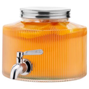 Dozator de bauturi Navaris, 2.7L, sticla, inox, cu robinet, pentru petreceri, NAV000011FD003C 129991358 - Instrumente de bar