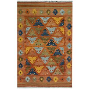 Bakero Kelim classic KL-434 Multi Teppich, 170x230 cm, Aztekenmuster - Innenarchitektur