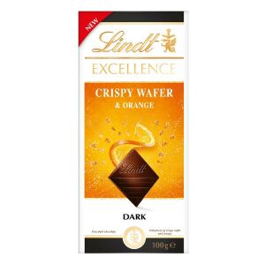 Csokoládé LINDT Excellence Crispy biscuit orange 100 g 129991633 - Lindt