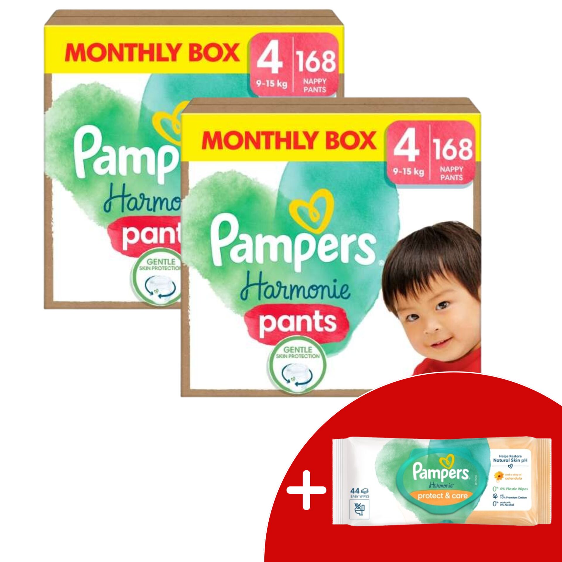 Pampers Harmonie Pants 2 havi Pelenkacsomag 9-15kg Maxi 4 (336db)...