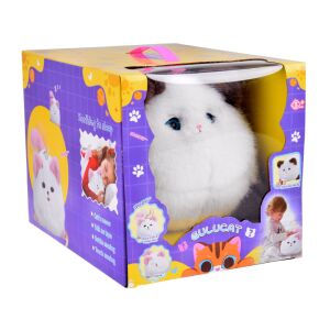 Interaktívna mačka Puszek mňauká, pradie, hýbe očami + detská fľaša ZA5480 135881781 - Interaktívne plyšáky