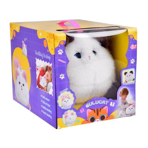 Interaktívna mačka Puszek mňauká, pradie, hýbe očami + detská fľaša ZA5480 135881781