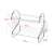 Praktikus Two-Tier Dish Rack with Dimensions