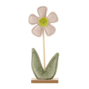 Tavaszi dekoráció rózsaszín bársony virág 9 x 4, 5 x 22 cm 139975918 - Ramiz