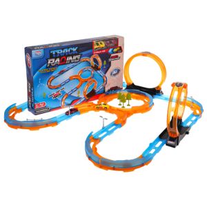 Versenypálya, 44 elem, sokszínű, méretei 71x76x23cm, műanyag