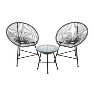 Kerti bútor garnitúra 2 szék + asztal - szürke 139949061 - Ramiz