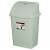 16 liter plastic swing lid trash can, grey, Planet brand