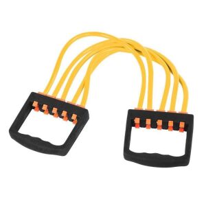 Hosszabbító 5 SIKS húrral, edzőteremhez, edzéshez, gumi, sárga 145346211 - Expander & Gumiszalag