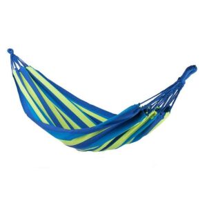 SIKS® függőágy, 190x75 cm, max 120 kg, kék/zöld 136258588 - Kemping függőágy