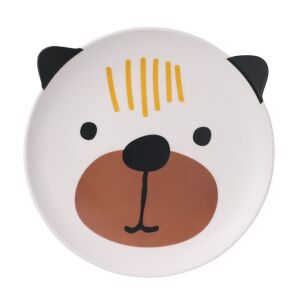 Talerz melaminowy, wzór misia, 22 cm