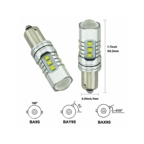 LED žiarovka H21W / BAY9S Canbus 80W 12-24V CREE do auta, rozmery a typy