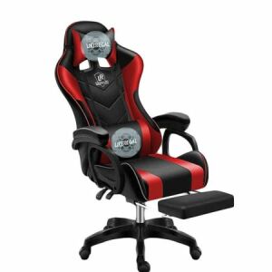 Likeregal 920 piros-fekete gamer szék lábtartóval és masszázs funkcióval - Gaming