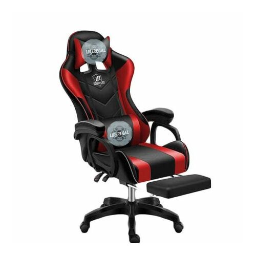 Likeregal 920 gamer szék lábtartóval piros masszázs funkcióval