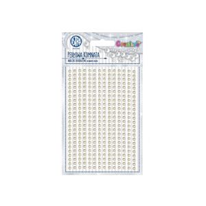 CREATIVO Dekoratív öntapadós gyöngyök, 6 mm, 266 db, FEHÉR, 335118013