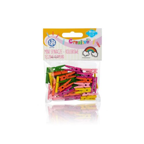 CREATIVO Fa mini csipeszek, 2,5cm, színes, 50db, 335119026 130004207