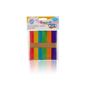 CREATIVO Fa spatulák (jégkrémpálcikák), 11,4cm, színes, 50db, 335119022