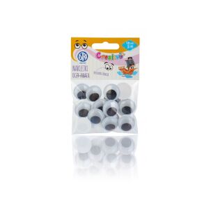 CREATIVO Öntapadós mozgatható szemek 20mm, 18db, 335119010