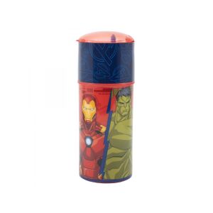 Műanyag palack kihúzható szívószállal AVENGERS, 350ml, 74151 130004790 - Műanyag flakon