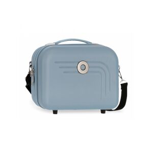 Movom Riga világoskék ABS utazókozmetikai táska vállpánttal - Kozmetikai bőrönd