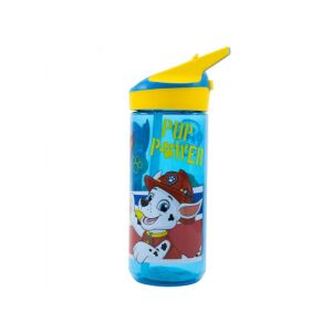 Műanyag palack kihúzható szívószállal PAW PATROL, Tritan 620ml, 74697 130005968 - Műanyag flakon