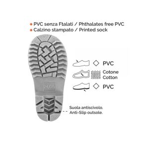 PERLETTI Gyermek fényvisszaverő gumicsizma COOL KIDS Tűzoltó, 15584 130006083 - Perletti