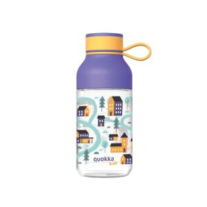 Quokka Kids Ice, Műanyag palack Town hurokkal, 430ml, 40161 130006444 - Kulacs