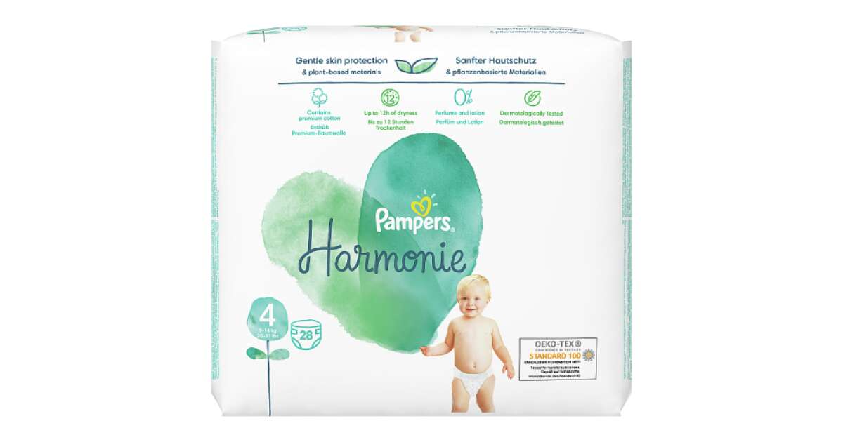 Pampers Harmonie Diaper pants size 4 (9kg-15kg) - 24 pcs