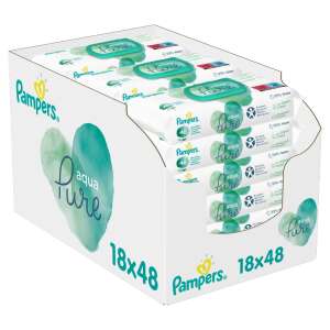 Pampers Premium Aqua Törlőkendő 18x48db 47187484 Pelenkázás
