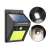 Solar powered motion sensor wall light with 48 COB LEDs, black
