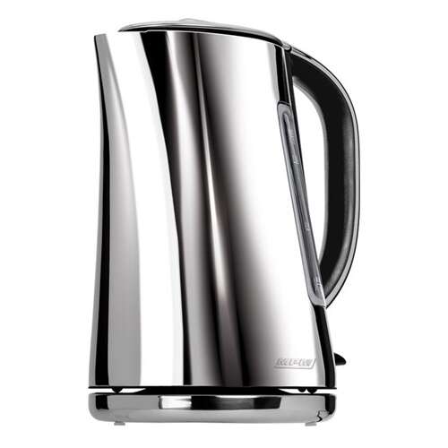 MPM MCZ-71P Edelstahl-Wasserkocher mit schwarzem Griff