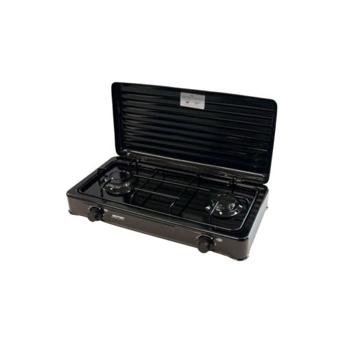 MPM SMILE-KN-02/1KB Gázrezsó, 57 cm, 2 főzőzóna, Fekete 145700820 - MPM