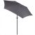 Angled view of Springos graphite grey garden umbrella