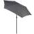 Angled view of Springos graphite grey garden umbrella