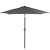 Springos 260cm graphite grey garden umbrella