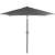 Springos 260cm graphite grey garden umbrella