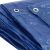 Close-up of Springos blue waterproof tarp with grommets