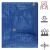 Springos blue tarp with UV and water resistance icons