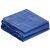 Folded Springos blue waterproof tarp