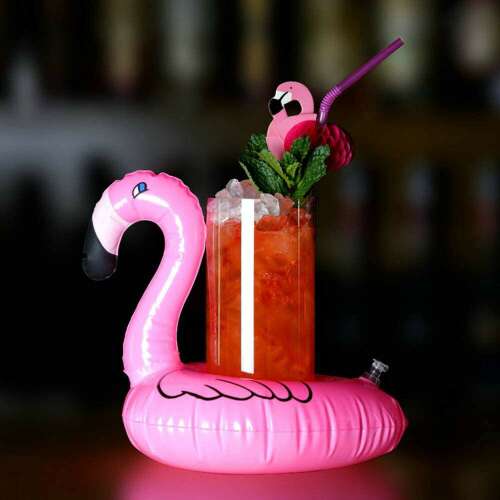 Felfújható flamingós pohártartó